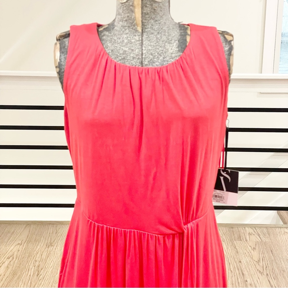 XL simply vera Vera Wang red sleeveless dress - Picture 2 of 6